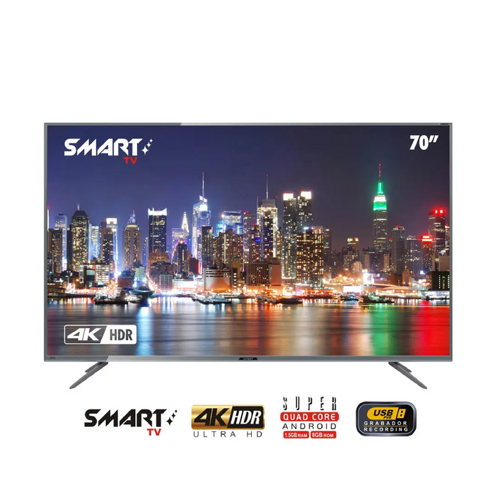 Televisor Sankey LED Ultra HD 4K HDR Smart de 70"