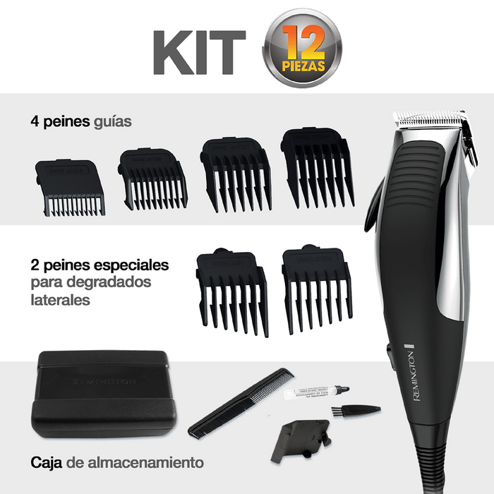 Maquina Cortar Cabello Remington - 12 Pcs